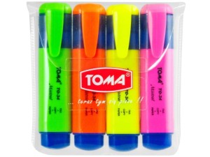 TOMA zakreślacz  4 sztuki