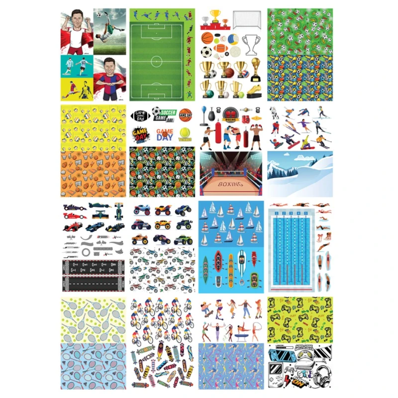 Blok dekoracyjny z motywami A4 HAPPY COLOR SPORTS