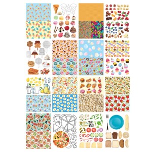 Blok dekoracyjny z motywami A4 HAPPY COLOR FOOD