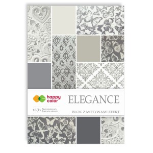 Blok dekoracyjny z motywami A4 HAPPY COLOR  EFEKT DELICATE