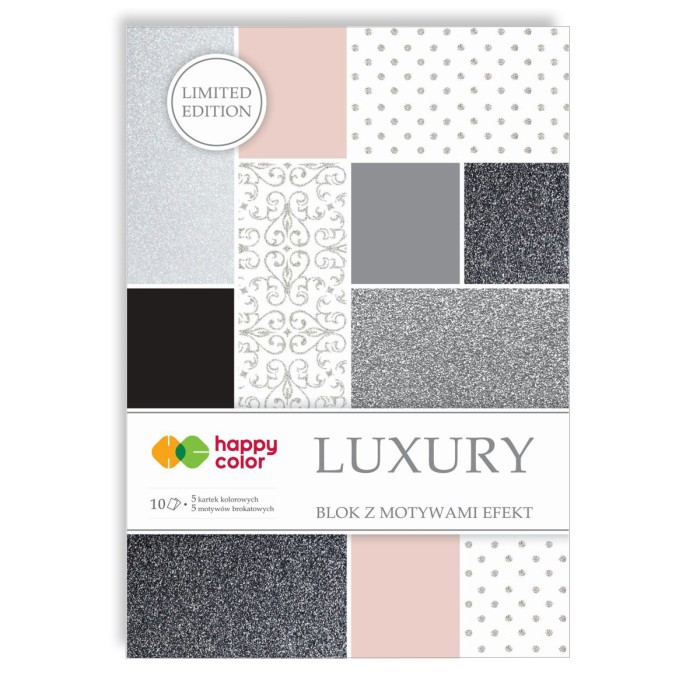 Blok dekoracyjny z motywami A4 HAPPY COLOR EFEKT LUXURY