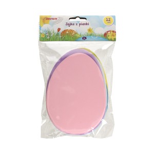 Naklejki z pianki jajka 12szt PVE01