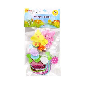 Naklejki z pianki jajka 36szt. PVE05