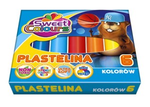KOMA plastelina 6 kolorów