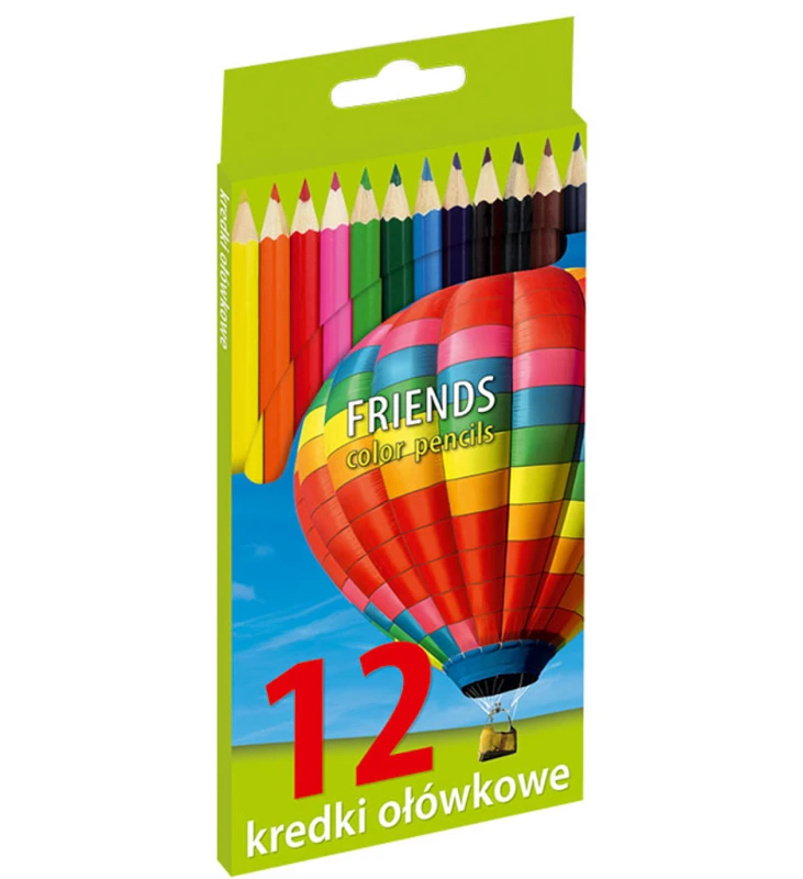 Kredki ołówkowe 12 kolorów
