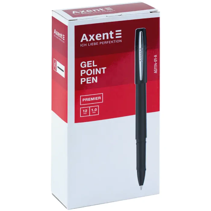 AXENT długopis żelowy czarny 1,0mm PREMIER
