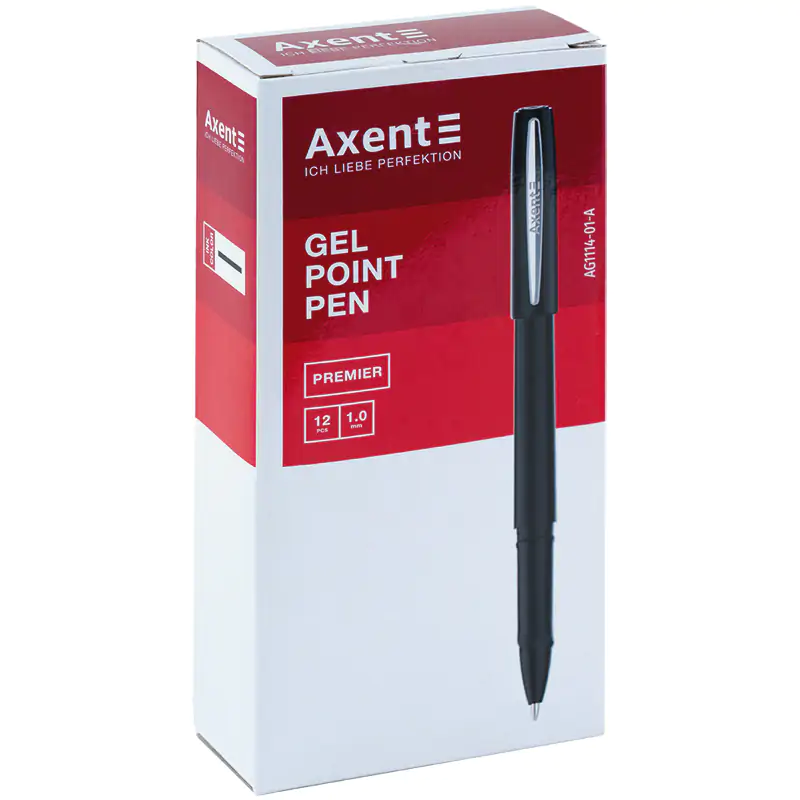 AXENT długopis żelowy czarny 1,0mm PREMIER