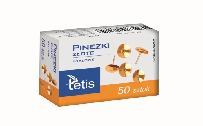 Pinezki złote