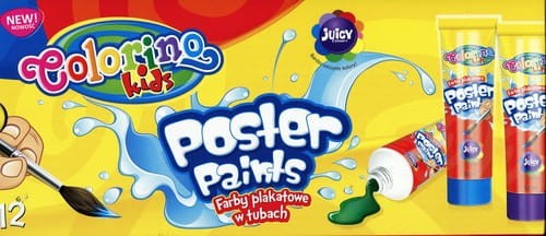 Farby plakatowe w tubach