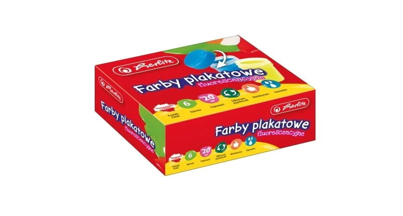 Farby plakatowe 6 kolorów