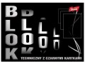 blok techniczny z czarnymi kartkami