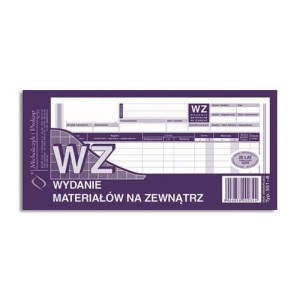 MiP WZ Wydanie materiałów na zewnątrz 1/3 A4