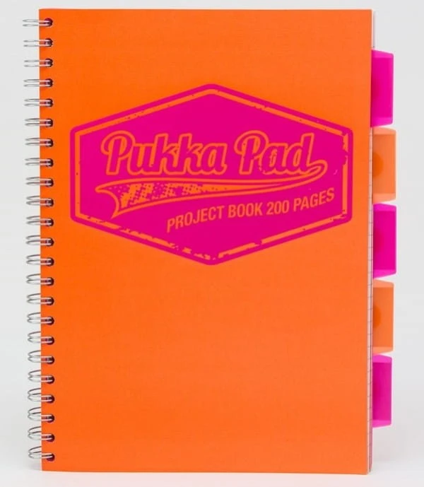 Kołonotatnik PROJECT BOOK NEON A4/200 k. PUKKA