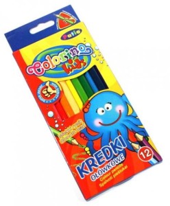 Kredki ołówkowe trójkątne 12 kol. PATIO