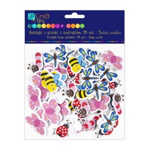 Naklejki z pianki świat owadów a'75szt.  KSPI-088