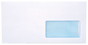 Koperta DL SK z okienkiem prawym biała