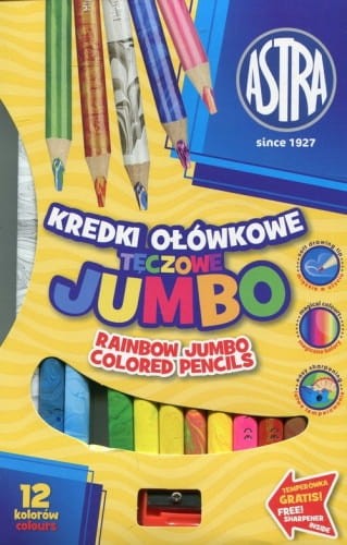 Kredki tęczowe JUMBO