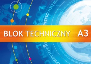 Blok techniczny biały 240g A3 KRESKA