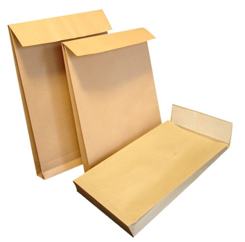 Koperta biurowa B4 rozszerzana - brązowa