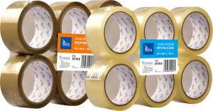 Taśma pakowa cicha przeźroczysta TETIS