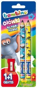 Ołówek do nauki pisania a'2szt. BAMBINO      