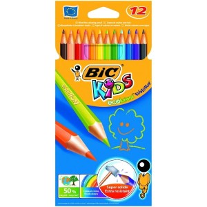 Kredki ołówkowe niełamliwe 12 kol. BIC 
