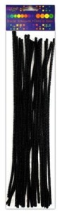 Druciki kreatywne 30cm czarne a'25szt.