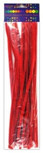 Druciki kreatywne 30cm czerwone a'25szt.  
