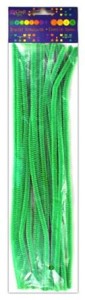 Druciki kreatywne 30cm zielone a'25szt.    