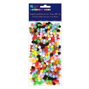 Pompony poliestrowe mix a'380szt.