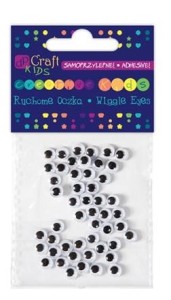 Ruchome oczka samoprzylepne 6mm a'50szt.  KSOC-013