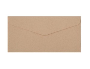 Koperta ozdobna DL NATURE ciemnobeżowa