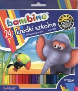 Kredki ołówkowe 24 kol. BAMBINO