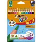 Kredki ołówkowe trójkątne 12 kol. BIC  