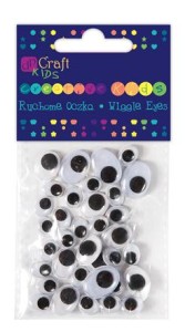 Ruchome oczka owalne mix a'36szt. KSOC-016