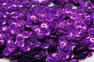 Cekiny dekoracyjne 6mm 15g fioletowe (nr 30)