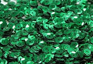 Cekiny dekoracyjne 6mm 15g zielone (nr 33)