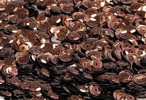 Cekiny dekoracyjne 6mm 15g brązowe (nr 59)  