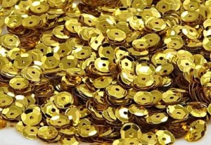 Cekiny dekoracyjne 6mm 15g złote (nr 50)    