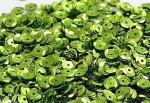 Cekiny dekoracyjne 6mm 15g seledynowe (nr 37)      