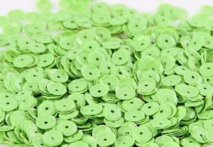 Cekiny dekoracyjne 6mm 15g seledynowe (nr 36)            