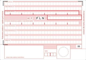 Polecenie przelewu A6 2odc. (piórka) 100kpl.