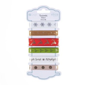 Tasiemki Jolly Christmas 6x2m