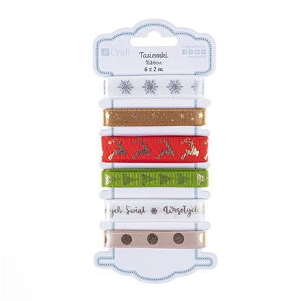 Tasiemki Jolly Christmas 6x2m