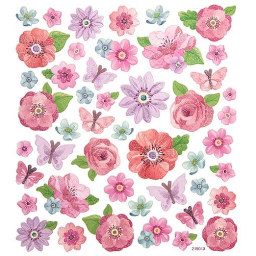 Naklejki Kwiaty 46 szt.