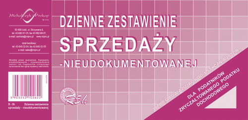 Dzienne zestawienie sprzedaży