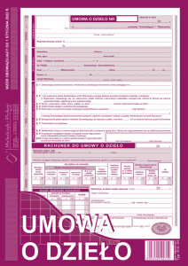 Umowa o dzieło