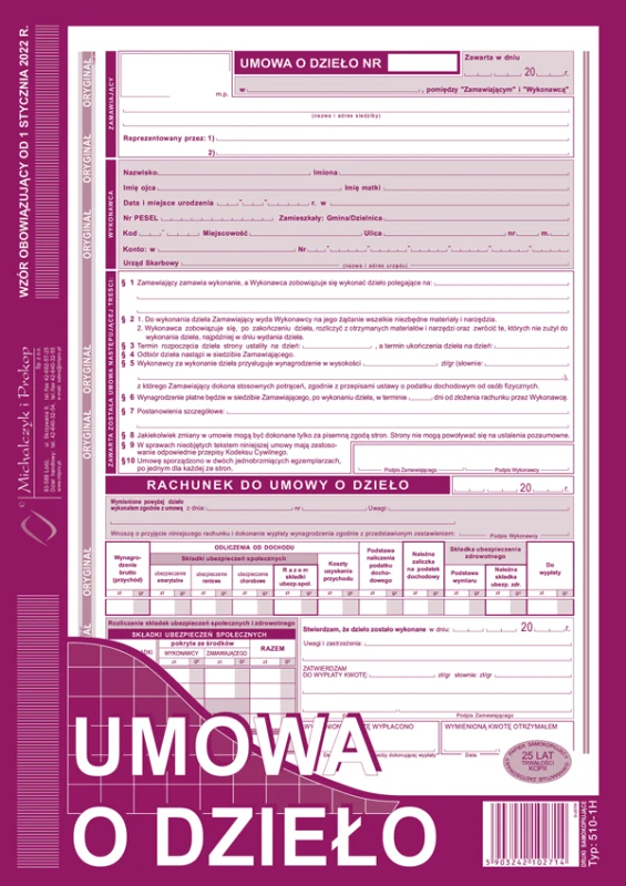 Umowa o dzieło