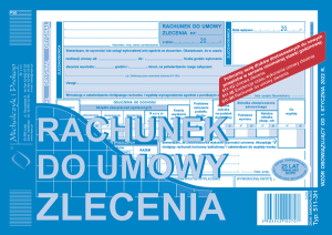 Rachunek do umowy