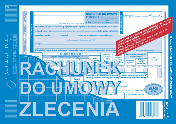 Rachunek do umowy